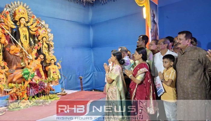 রাজশাহীতে বিভিন্ন পূজামন্ডপ পরিদর্শন ও..