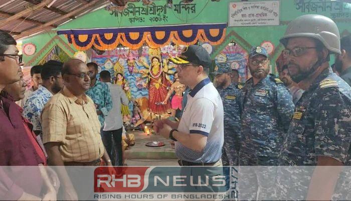 রাঙ্গাবালীতে পূজামণ্ডপ পরিদর্শন করলেন বানৌজা..