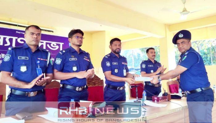 জেলায় শ্রেষ্ঠ হলেন শ্রীমঙ্গল থানার..