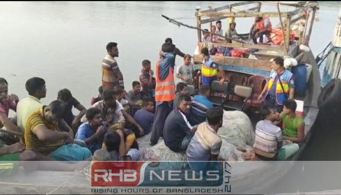 নিষেধাজ্ঞার শেষ রাতে কলাপাড়ায় অভিযান:..