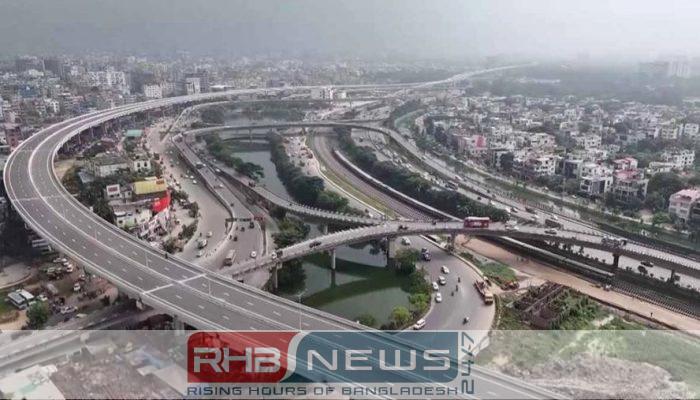ঢাকা এলিভেটেড এক্সপ্রেসওয়ের নিচে সবুজায়ন..
