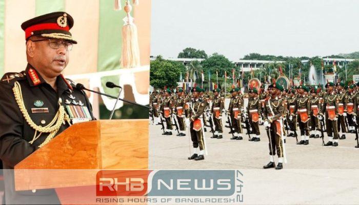 আধুনিক সমরাস্ত্রে সজ্জিত পেশাদার বাহিনী..