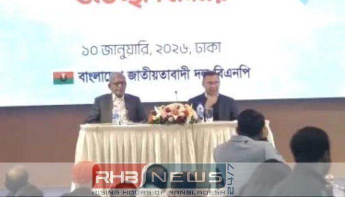 সাংবাদিকদের সঙ্গে তারেক রহমানের শুভেচ্ছা..