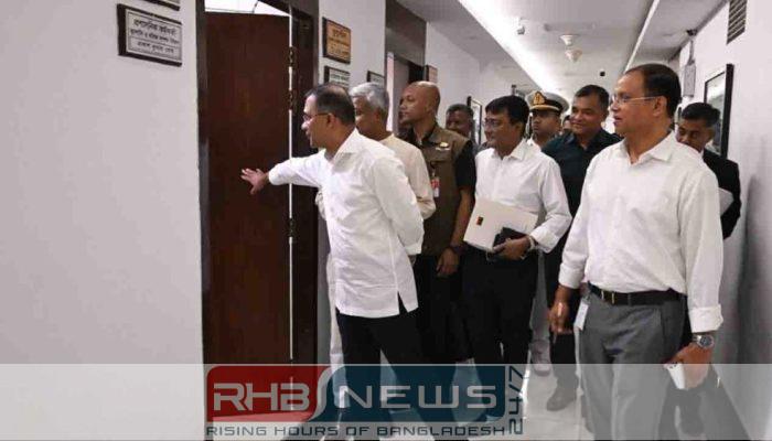 সচিবালয়ে বিভিন্ন মন্ত্রণালয়ে আকস্মিক পরিদর্শনে..