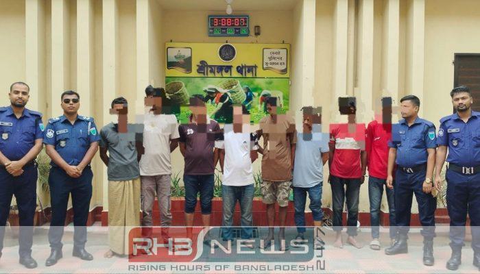 শ্রীমঙ্গলে ২২৫ পিস ইয়াবাসহ ৬..