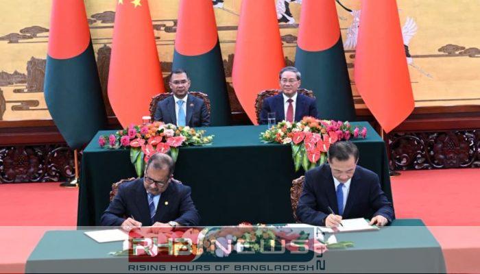 গ্রেট হলে বাংলাদেশ-চীনের গুরুত্বপূর্ণ চুক্তি..
