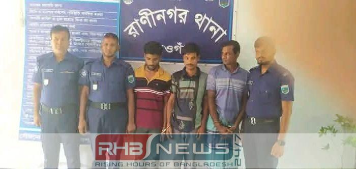 নওগাঁ জেলা পুলিশের অভিযানে ৬..