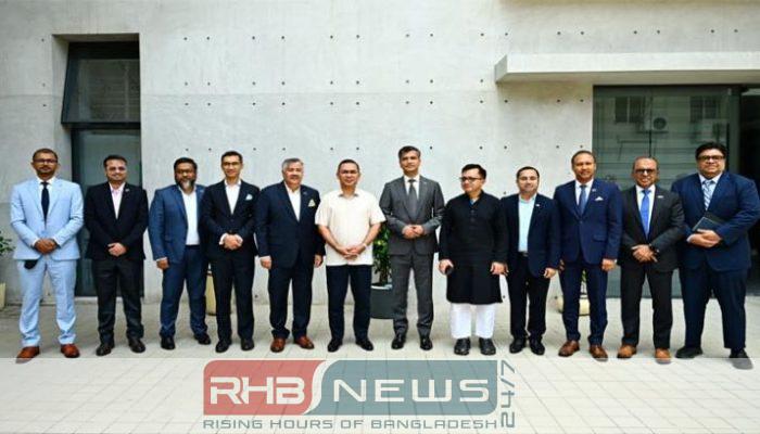 প্রধানমন্ত্রীর সঙ্গে অ্যামচেম প্রতিনিধিদলের সৌজন্য..