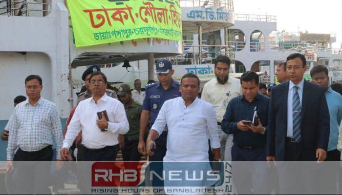 দুর্গাপূজায় যাত্রী নিরাপত্তায় সদরঘাটে প্রতিমন্ত্রীর..