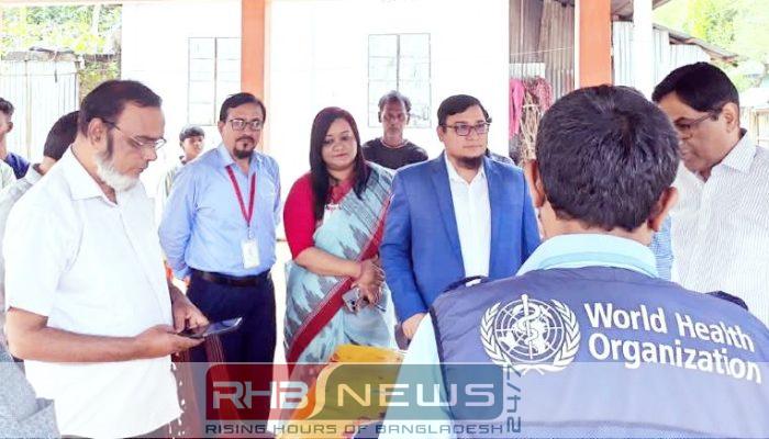 শ্রীমঙ্গলে হাম-রুবেলা টিকাদান কার্যক্রম পরিদর্শন..